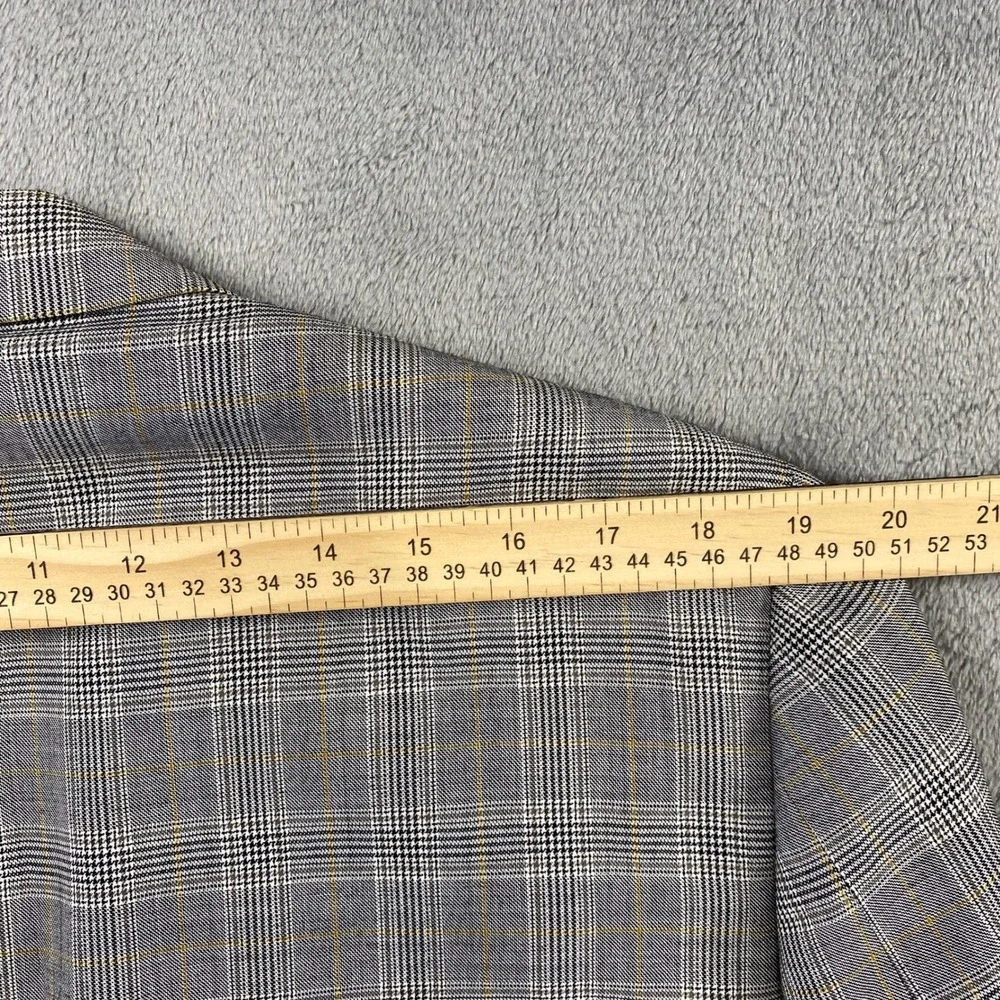 Brooks Brothers Sport Coat Mens 42R Grey Glen Plaid‎ 1818 Madison E. Thomas Wool